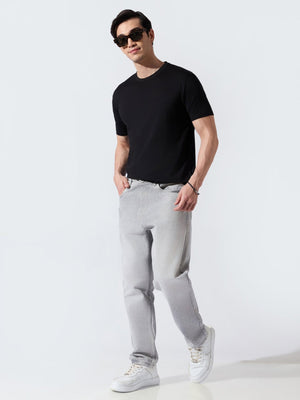Buffer - Crop Fit Jeans - Grey - Espanshe