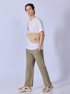 Russo - Straight Fit Track Pant - Dark Sand - Espanshe