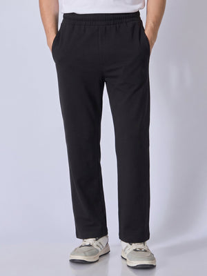 Russo - Straight Fit Track Pant - Black - Espanshe