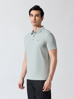 Solaris Bloom - Light Green Regular Fit Polo T-Shirt - Espanshe