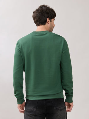 Stanwick - Slim Fit Green Crew Neck Sweater - Espanshe