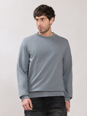 Stanwick - Slim Fit Grey Crew Neck Sweater - Espanshe