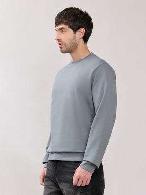 Stanwick - Slim Fit Grey Crew Neck Sweater - Espanshe