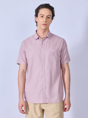 Vovomo - Half Sleeve Printed Shirt - Dusty Rose - Espanshe
