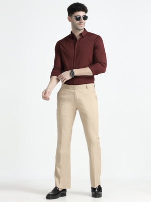 formal bootcut pants made from polyster and nylon blended fabric
bootcut pants for men
formal pants for men