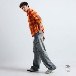 fullsleev checkered shirt in regular fit made from soft brushed fabric
fullsleeve shirts for men
regular fit shirt for men