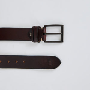 Genuine Leather Belt - Dark Brown - Espanshe