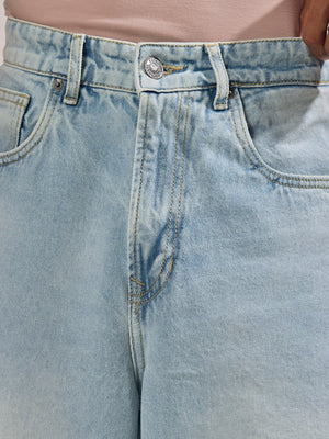 Melusine - Loose Fit Jorts - Light Blue - Espanshe