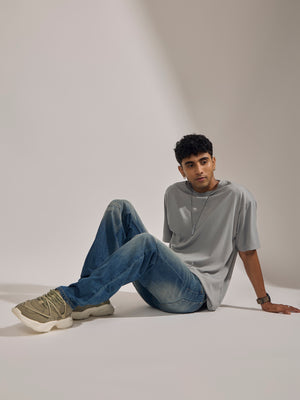 men's blue shade relaxed fit faded jeans from durable denim .
denim jeans for men