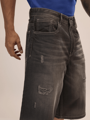 Melusine - Loose Fit Jorts - Charcoal - Espanshe