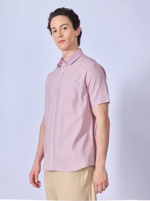 Vovomo - Half Sleeve Printed Shirt - Dusty Rose - Espanshe