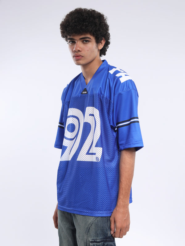 Griselda -  Baseball Printed Tshirt- Blue