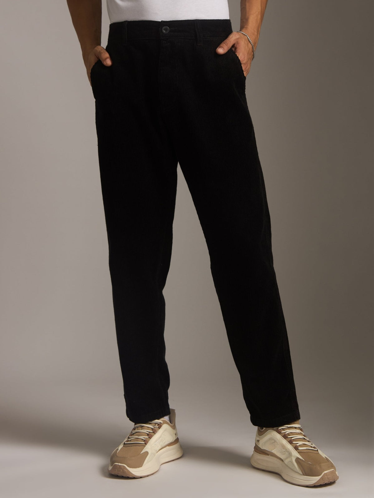 Holden - Corduroy Comfort Trouser - Black - Espanshe