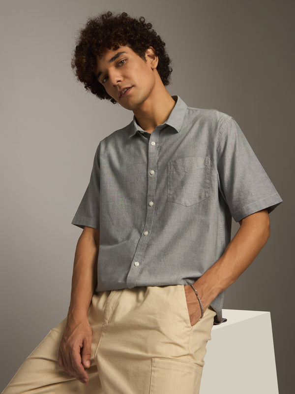 Parker - Relaxed Shirt Half sleeve - Gray