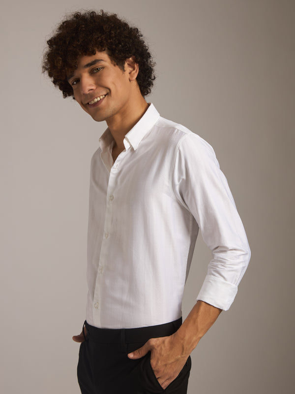 Quinlan - Turkish Shirt Full sleeve - White