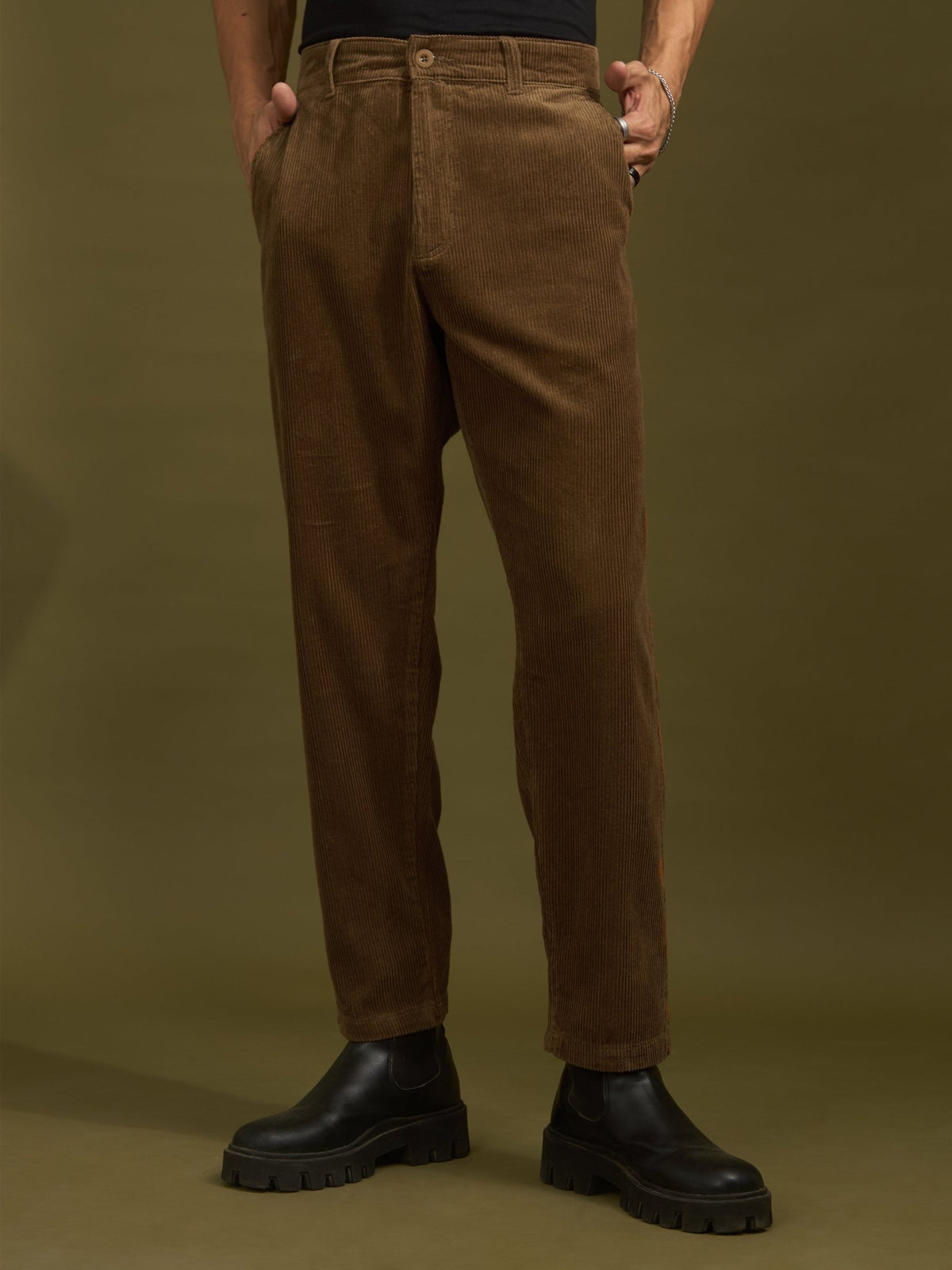 Holden - Corduroy Crop Trouser - Burnt Cinnamon - Espanshe