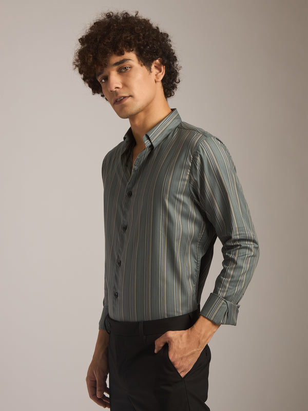 Quinlan - Turkish Shirt Full sleeve - Gray