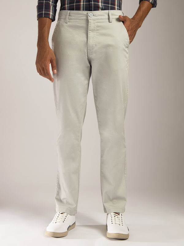 Vano - Slim Trouser - Light Gray