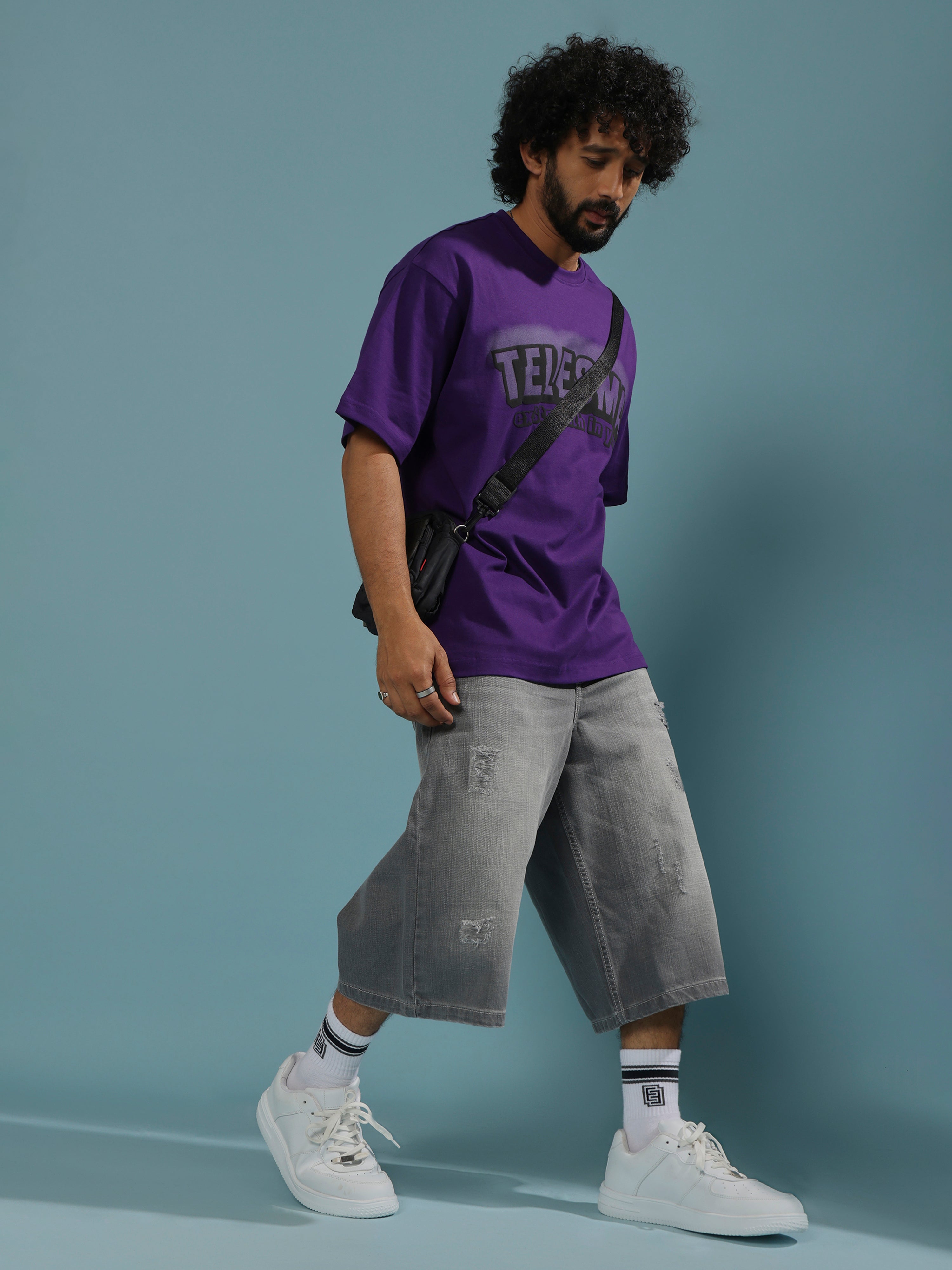Melusine - Loose Fit Jorts - Grey – Espanshe