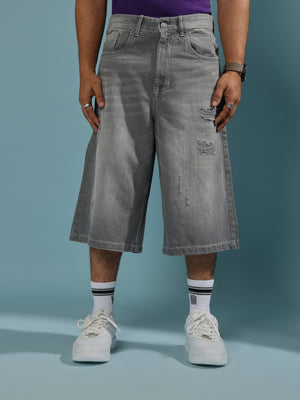 loose fit denim jorts perfect for  casual wears.
denim jorts for men
casual wear jorts for men