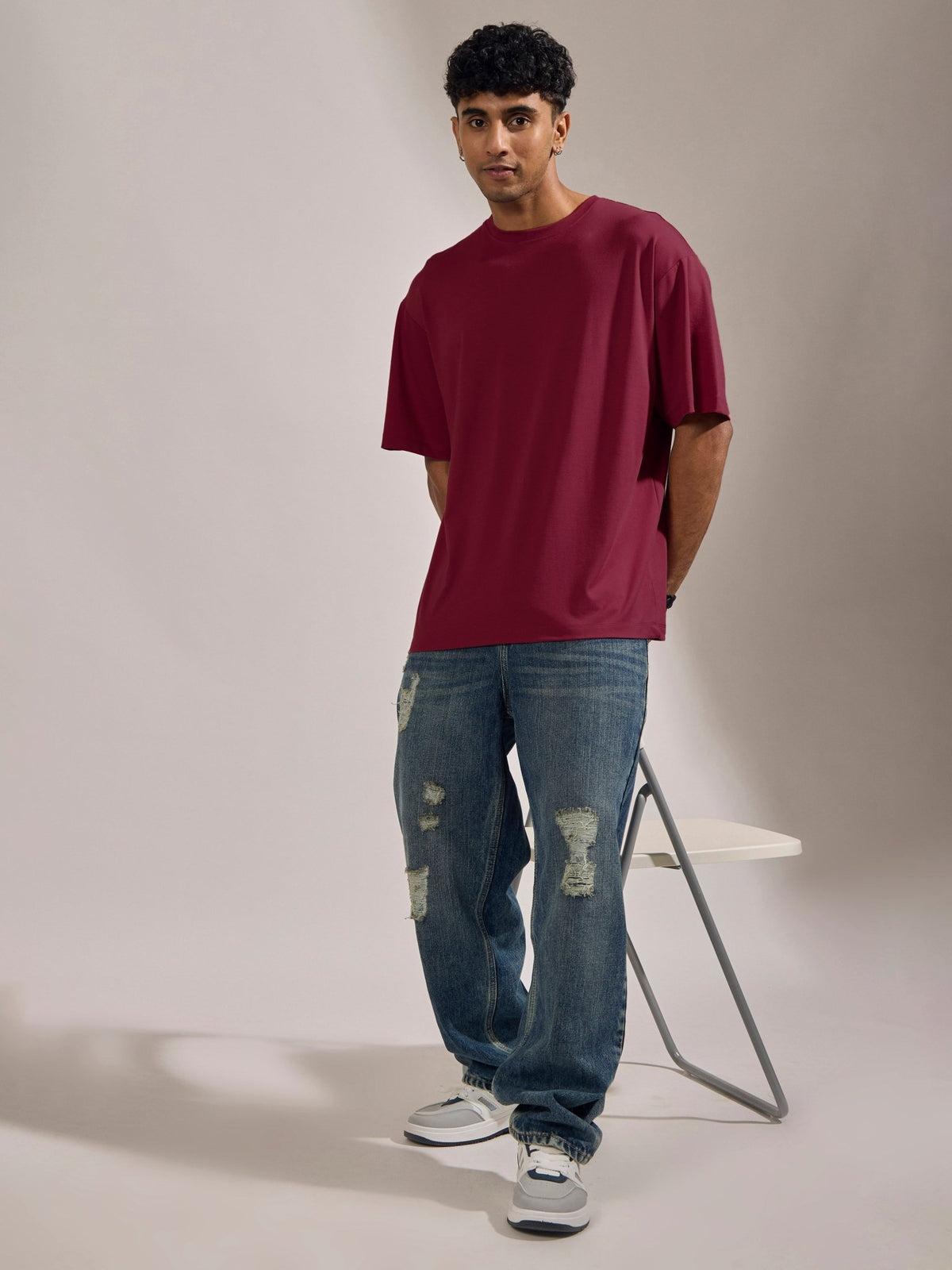 Xylia -T-Shirt - Cranberry - Espanshe