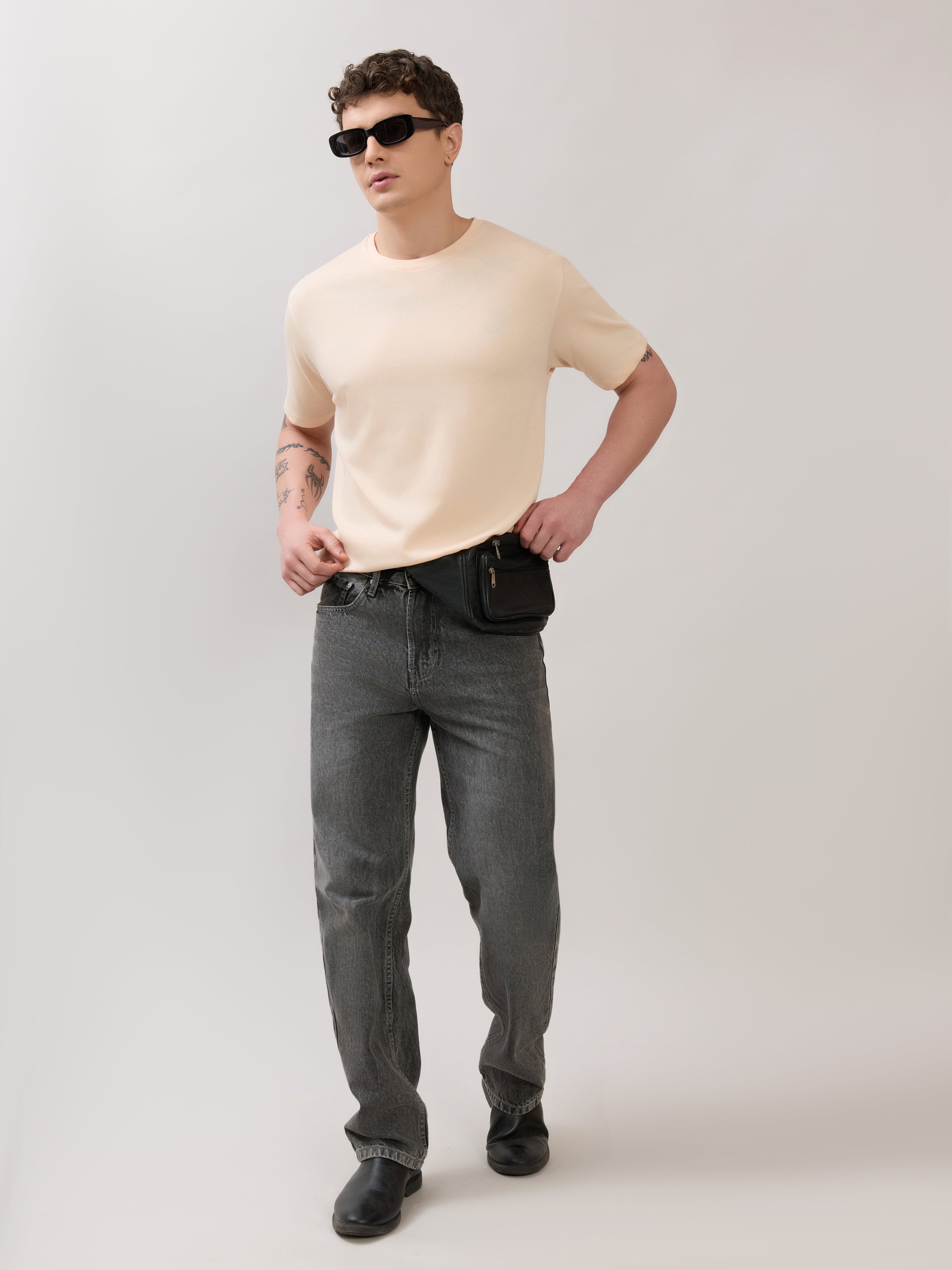 Zanaia - Slim Fit T-Shirt - Soft Nude