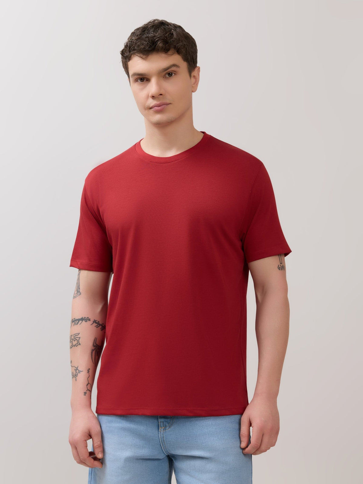 Zanaia - Slim Fit T-Shirt - Red - Espanshe
