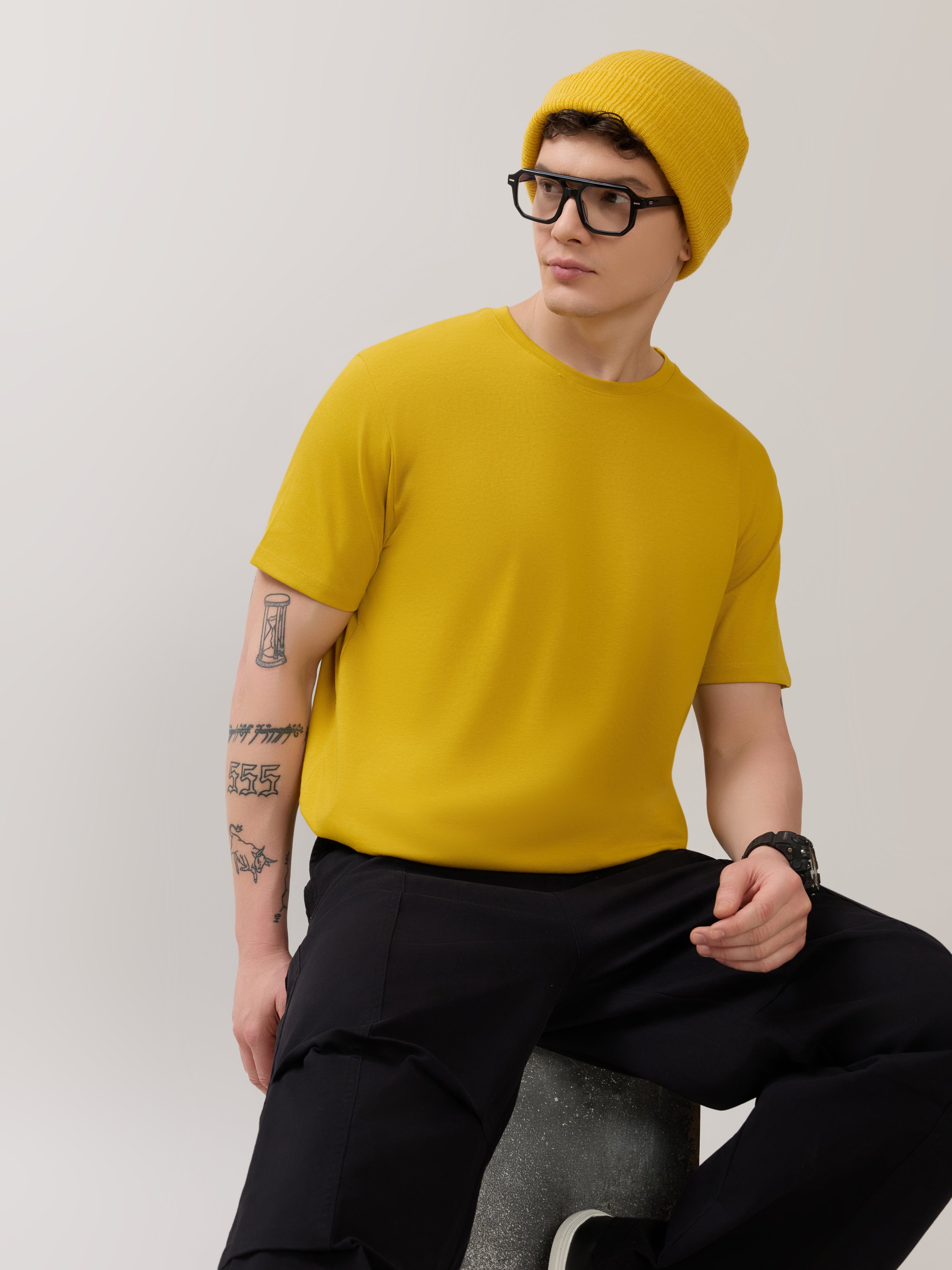 Zanaia - Slim Fit T-Shirt - Gold Flake