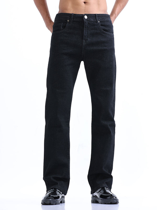 Men's Black Bootcut Jeans