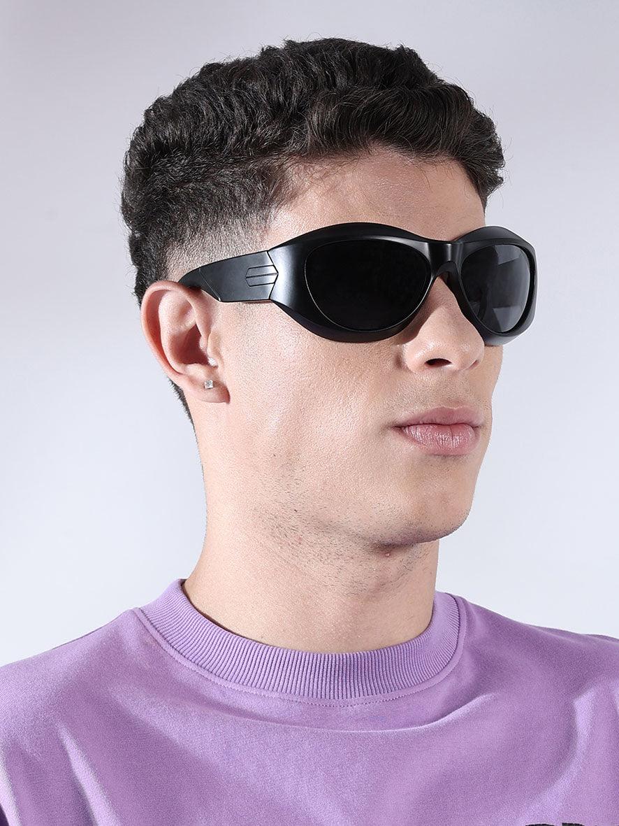 Zoom Rounded Sunglass - Black - Espanshe