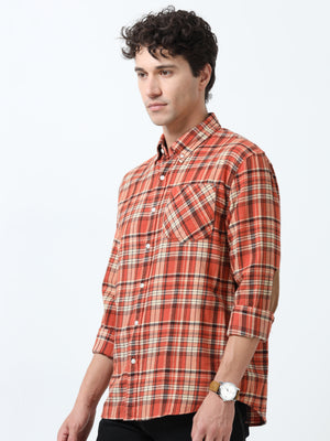 fullsleev checkered shirt in regular fit made from soft brushed fabric
fullsleeve shirts for men
regular fit shirt for men