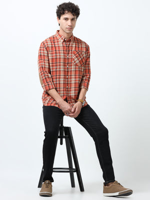 fullsleev checkered shirt in regular fit made from soft brushed fabric
fullsleeve shirts for men
regular fit shirt for men