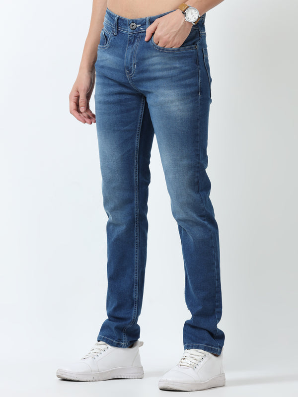 Cascade - Dark Slim Fit Slim Jeans - Blue