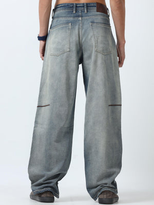 loose fit jeans with stylish embroidery
loose fit jean for men
stylish jean for men