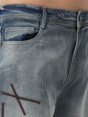 loose fit jeans with stylish embroidery
loose fit jean for men
stylish jean for men