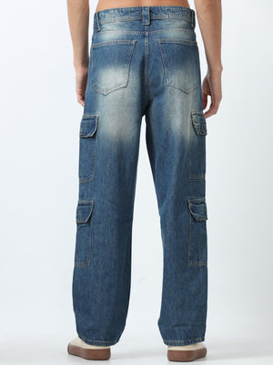 relaxed faded jeans with 8 classic pockets 
jeans for men
stylish jean for men