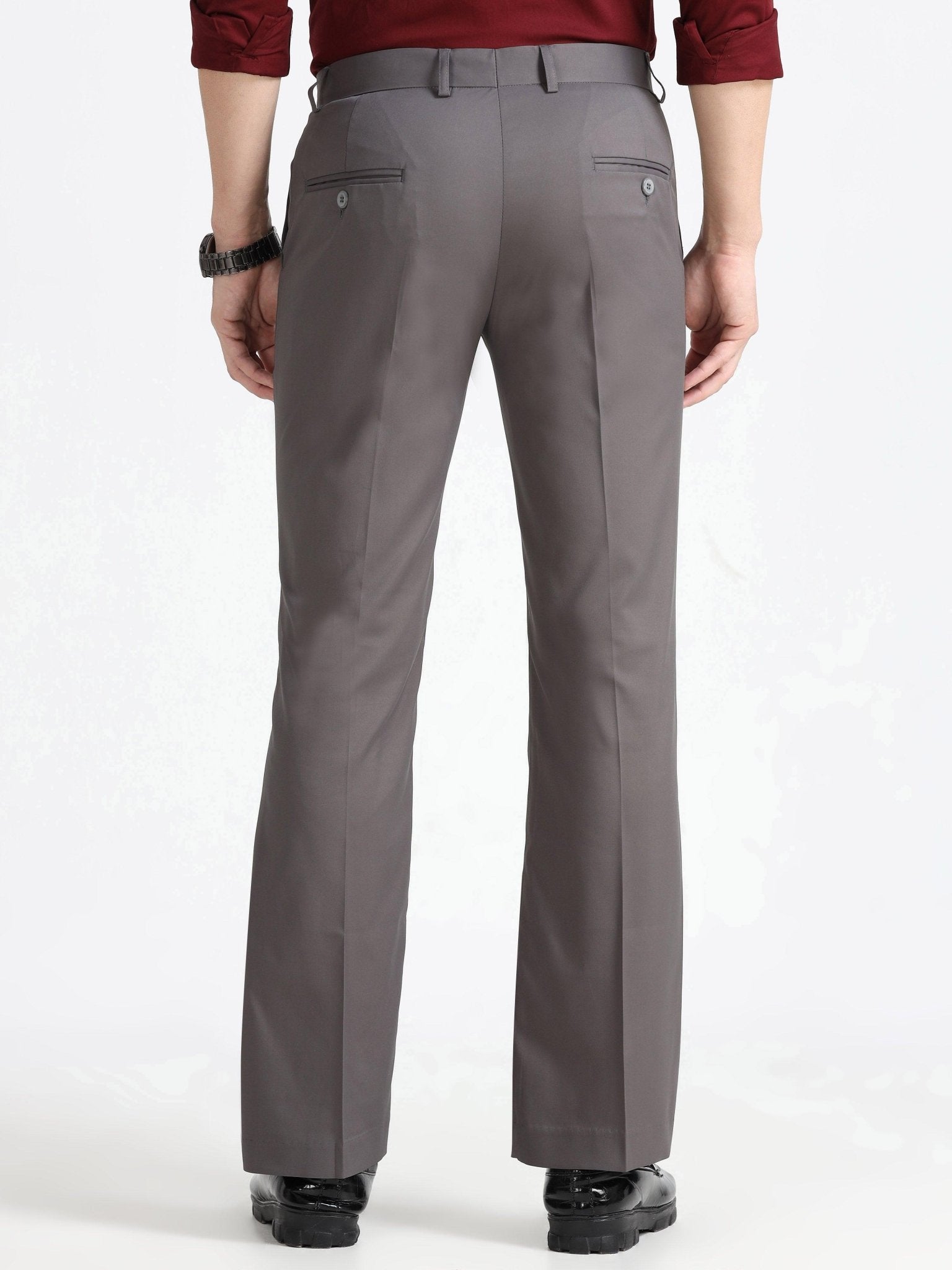 Wee 2.0 - Bootcut Formal Pant - Cement Grey - Espanshe
