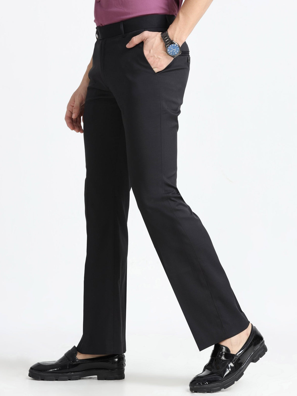 Wee 2.0 - Bootcut Formal Pant - Black - Espanshe