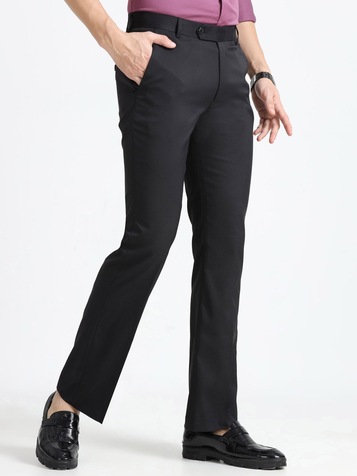 Wee 2.0 - Bootcut Formal Pant - Black - Espanshe