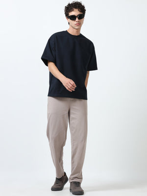 Elowen - Oversized Round neck
 t-Shirt with five sleeve - Espanshe
round neck tshirt for men
five sleeve tshirt for men