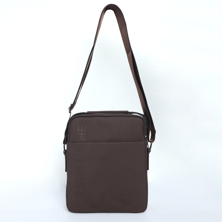 Cross Body Messenger Bag - Brown - Espanshe