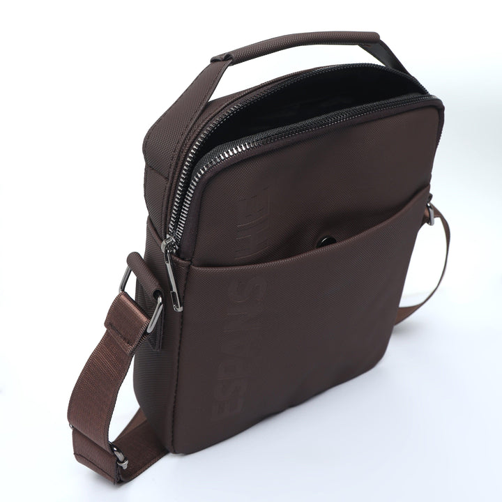 Cross Body Messenger Bag - Brown - Espanshe