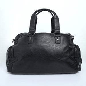 Leather Duffle Bag - Black - Espanshe