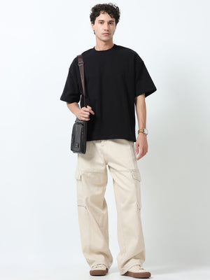 Maverick - Baggy Cargo Jean - Gray - Espanshe
baggy pants for men
loose fit cargo for man