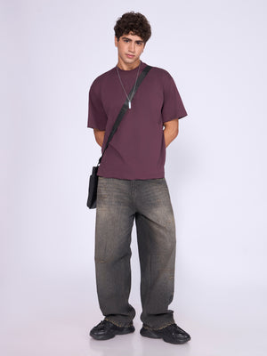 Men's Loose Fit T-Shirt - Midnight Plum