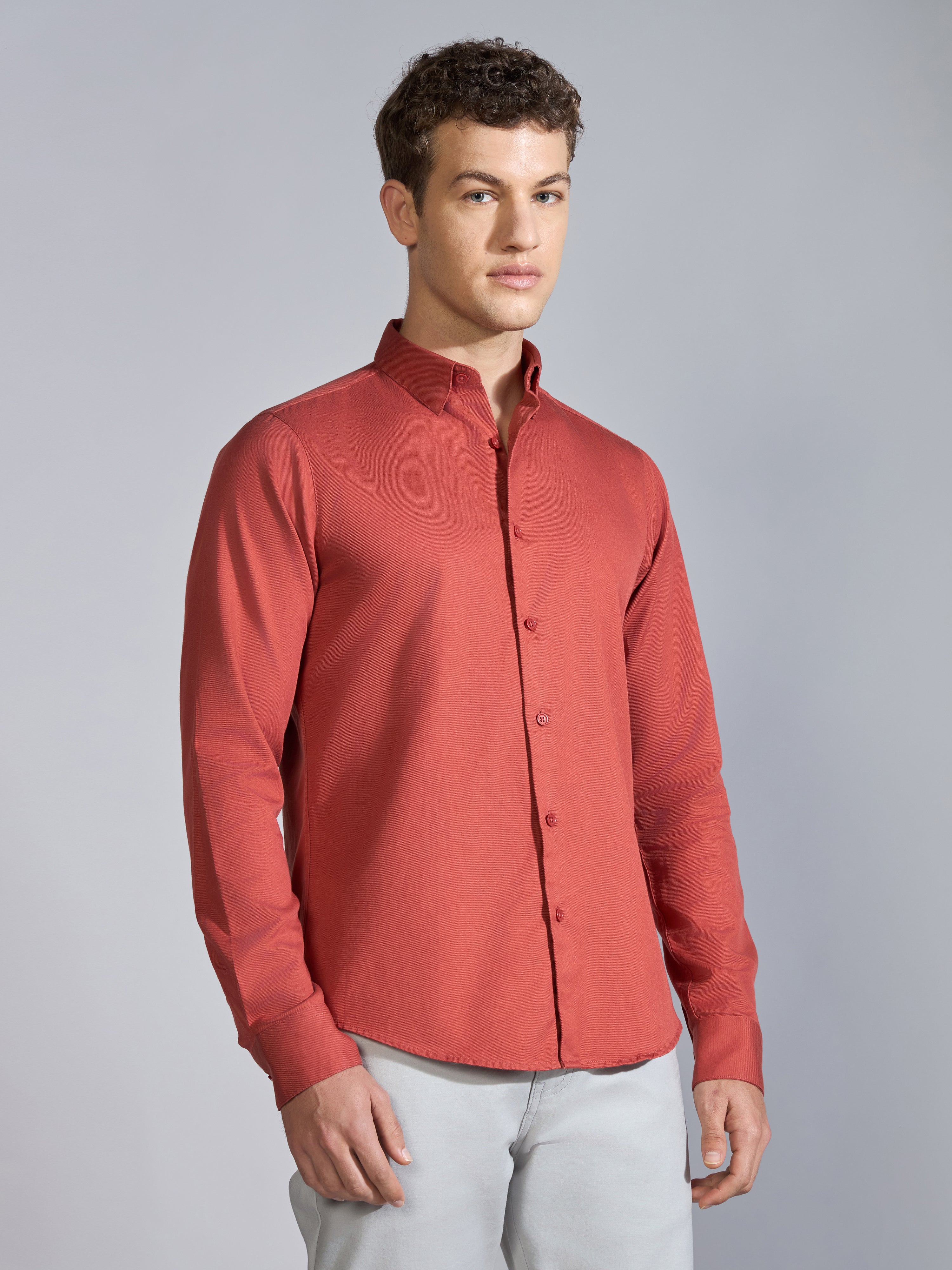 Nerato - Turkish Fit Cavalry Shirt - Fire Red