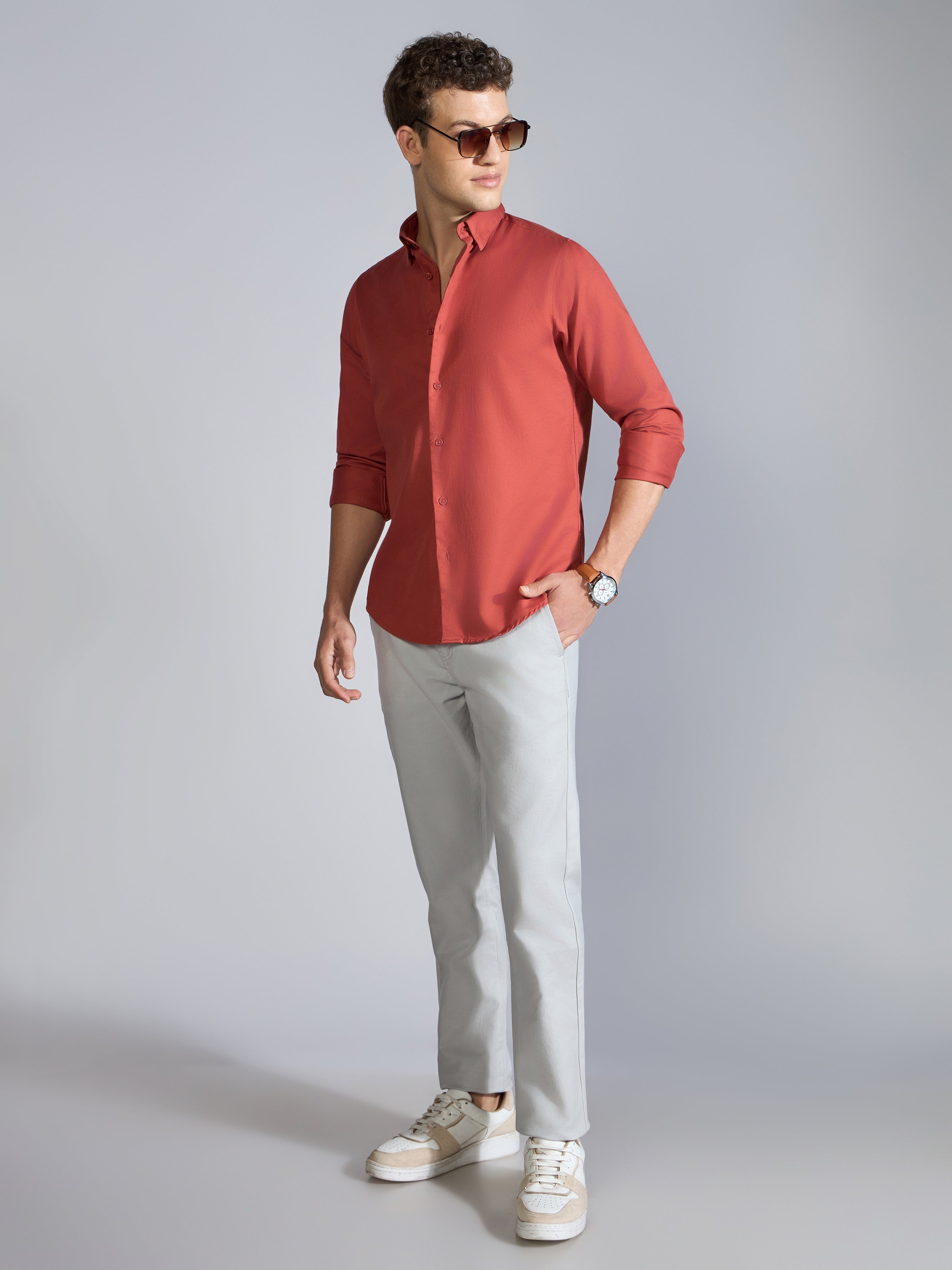 Nerato - Turkish Fit Cavalry Shirt - Fire Red