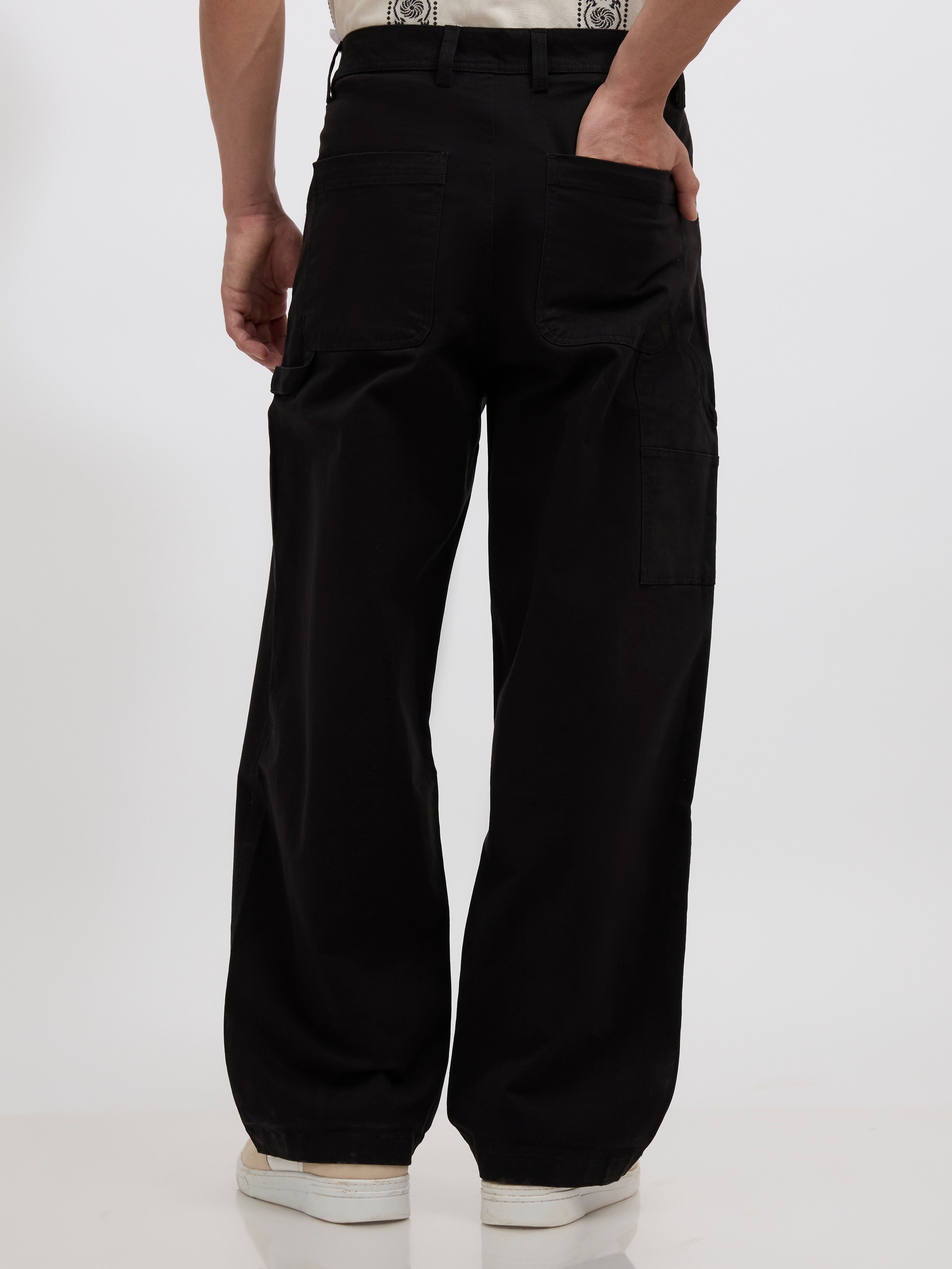 Quinton - Super Baggy cargo pants - Black – Espanshe