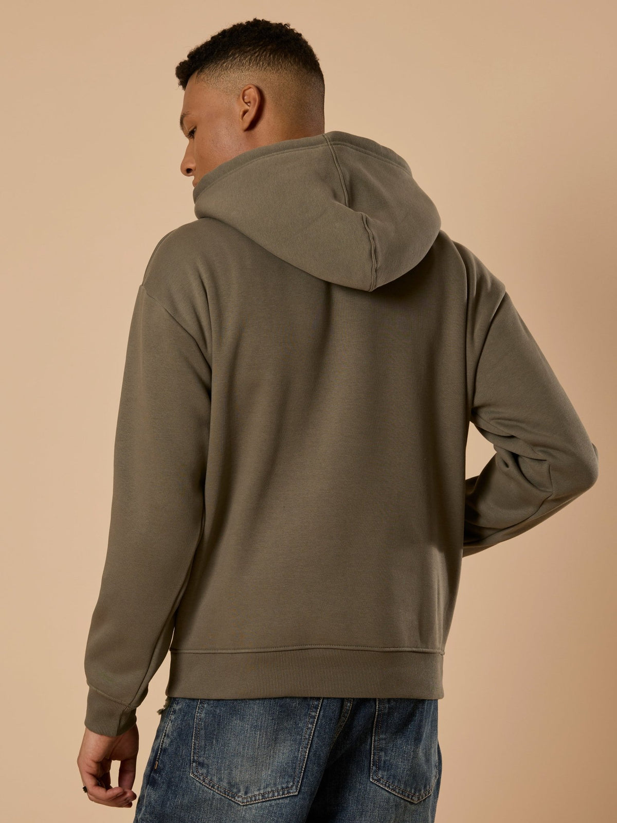 Drift - Printed Hoodie - Olive Green - Espanshe