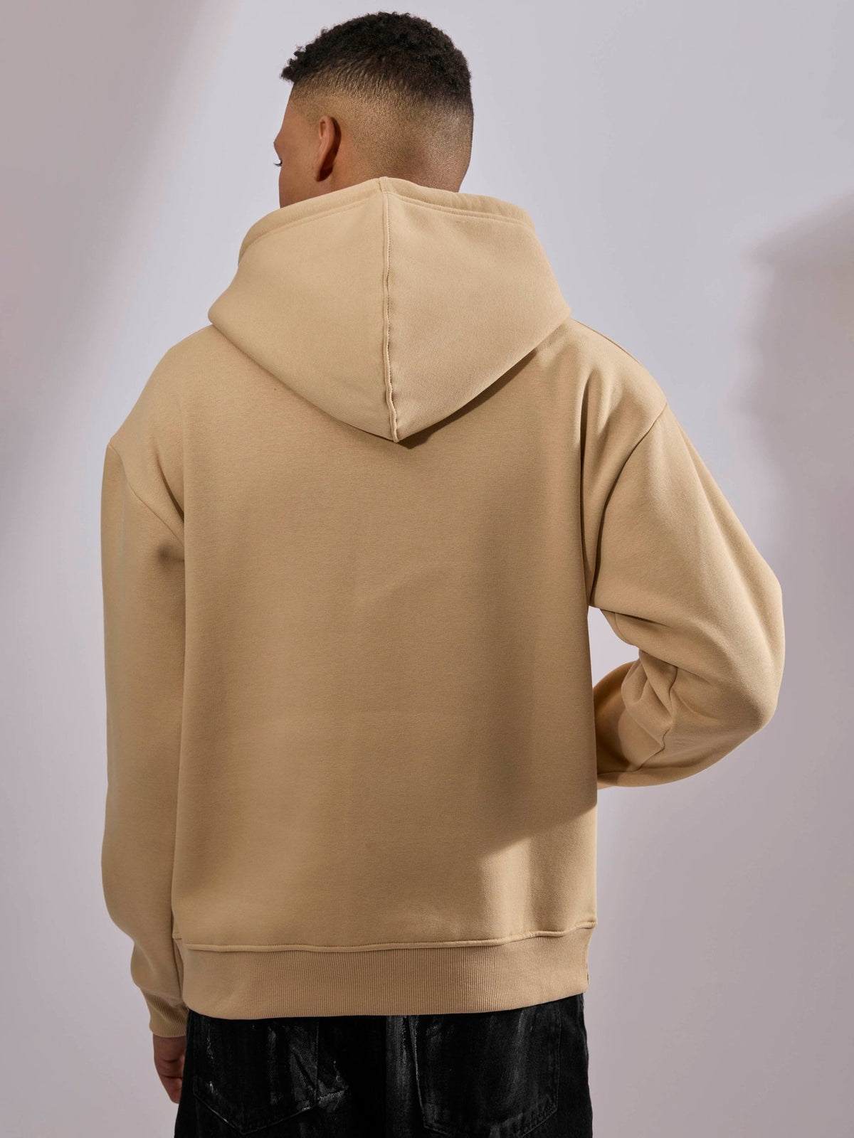 Drift - Printed Hoodie - Beige - Espanshe
